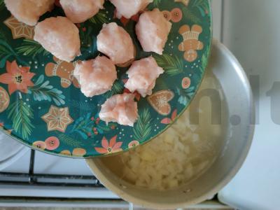 Vištienos faršo kukulių sriuba Žingsnis 5