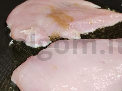 Vištienos filė keptuvėje „Aštrus dalykas“ Žingsnis 3