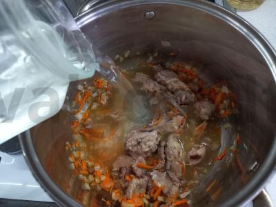 Grikių sriuba su troškiniu Žingsnis 4