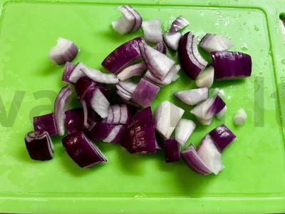 Graikiškas salotas be pomidorų Žingsnis 4