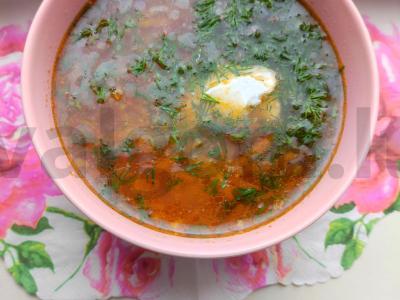 Greitas šoninės sriuba per 30 minučių pagrindine nuotrauka