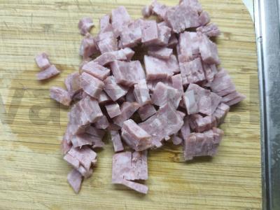 Tortilija su dešra ir pomidorais pusryčiams Žingsnis 1