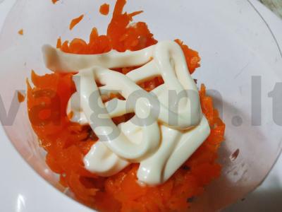 Salotas „Trys po kailiu“ Žingsnis 3