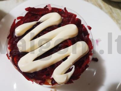 Salotas „Trys po kailiu“ Žingsnis 10