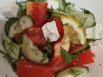 Lengvas salotas su citrina ir feta Žingsnis 6