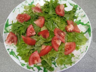 Salotos su aštuonkoju, mėlynėmis ir apelsinu Žingsnis 2