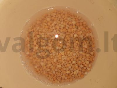 Žirnių piurė Žingsnis 1