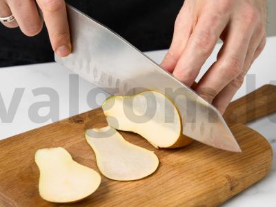 Brioche tostai su kepta kriauše ir kamamberu Žingsnis 3