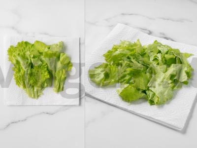 Aiškus daržovių salotas su brynza Žingsnis 10