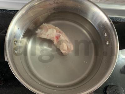 Borsčas su šviežia ir rauginta kopūstais pietums Žingsnis 1