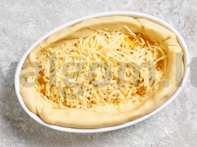 Moliūgų ir varškės pyragas Žingsnis 5