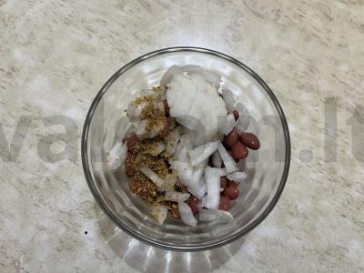 Kepti trikampiai su raudonųjų pupelių įdaru Žingsnis 5