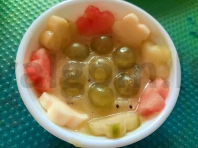 Gėlių salotos su arbūzu ir sūriu Žingsnis 5