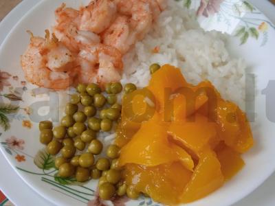 Poke su krevetėmis, konservuotais persikais ir jalapeño Žingsnis 6