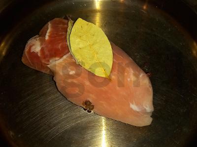 Šaltibarščiai su kiauliena ir daržovių mišiniu Žingsnis 1