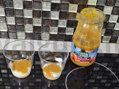 Greitas desertas su obuolių ir pasiflorų tyrė Žingsnis 2