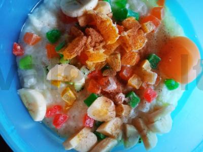 Rizoto apkepas su cukatais desertui Žingsnis 3