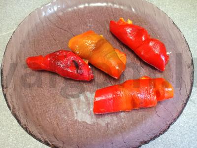 Keptas paprikos užkandis su kreminio sūrio įdaru Žingsnis 5