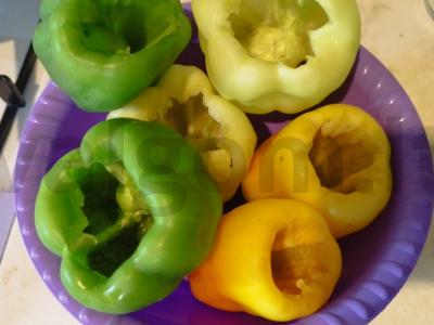 Įdaryti pipirai lėtoje viryklėje Žingsnis 1