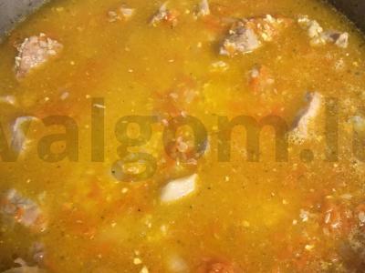 Plovas su žaliais žirneliais Žingsnis 8