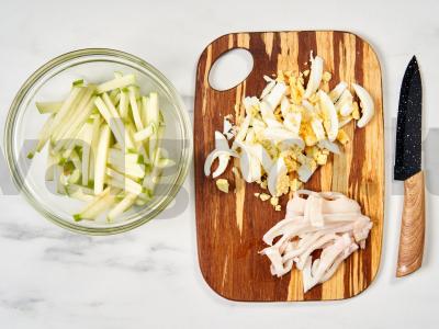 Salotas „Neptūnas“ su kalmaru Žingsnis 3