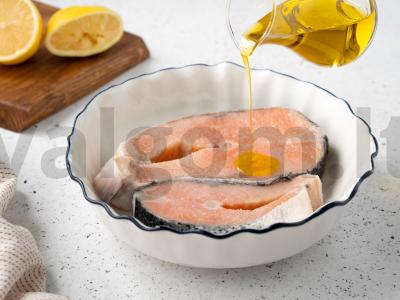 Keptas lašišos steikas Žingsnis 2