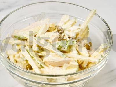 Salotas „Neptūnas“ su kalmaru Žingsnis 4