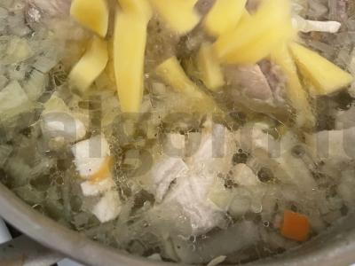 Ryžių sriuba su vištienos blauzdomis „Švelnumas“ Žingsnis 6