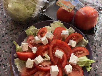 Salotas su pomidorais ir feta sūriu Žingsnis 4