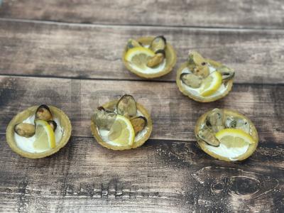 Užkandžių tartaletės su midijomis ir citrina Žingsnis 4