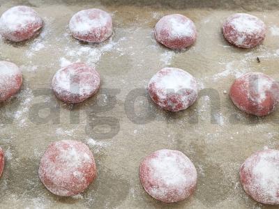 Marmuriniai sausainiai „Raudonas aksomas“ Žingsnis 11