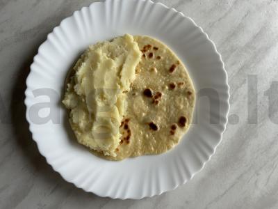 Kystybė su bulvių koše ir keptu svogūnu Žingsnis 15