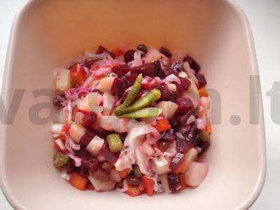 Vinegretas su raudonaisiais pupelėmis Žingsnis 9