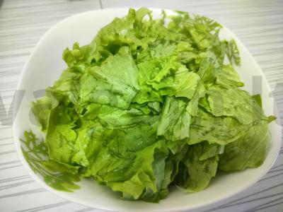 Salotas su džiovintais pomidorais Žingsnis 3