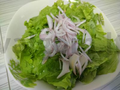 Salotas su džiovintais pomidorais Žingsnis 4