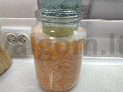 Rūgštaus kopūsto receptas su rožine druska Žingsnis 6