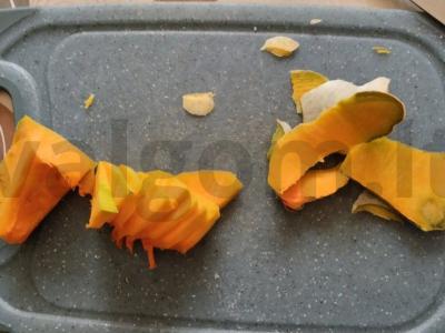 Kiaušiniai ant šoninės su moliūgu ir ramiro paprika Žingsnis 3