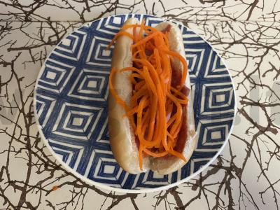 Švelnus karštas šuo su pieno dešrele Žingsnis 4