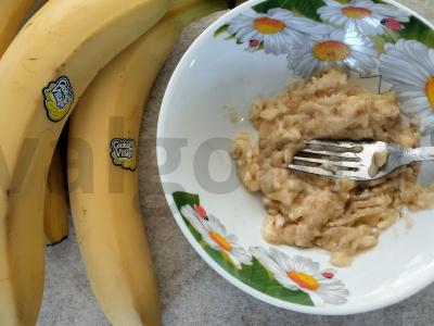 Švelnūs bananų blynai Žingsnis 4