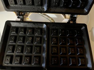 Naudingos vafliai iš avižų košės Žingsnis 4