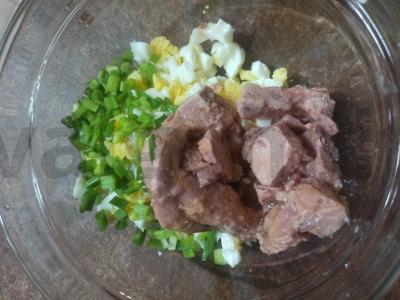 Baltyminis PP salotas Žingsnis 3