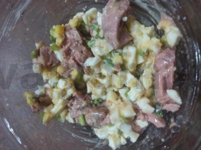 Baltyminis PP salotas Žingsnis 4