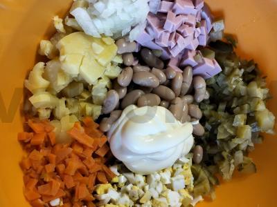 Olivjė su pupelėmis Žingsnis 8