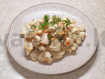 Troškinta kalakutienos filė su daržovėmis pagrindine nuotrauka