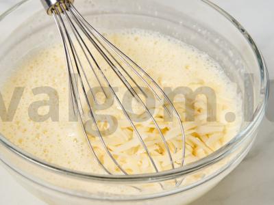 Kiaušinių ritinys su faršu orkaitėje Žingsnis 2