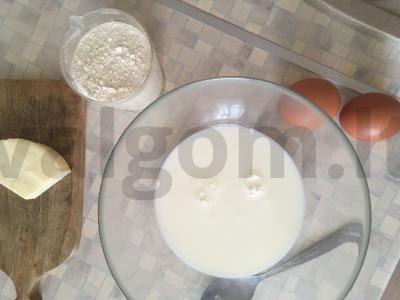 Sūrio vafliai „Užkandžiai“ Žingsnis 1