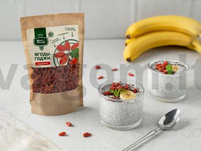 Čia pudingas su goji uogomis ir kokosų pienu pagrindine nuotrauka