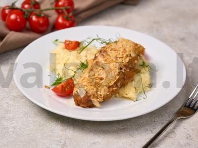 Žuvies filė, kepta su sūriu pagrindine nuotrauka