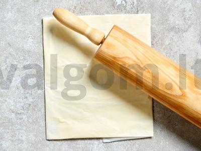 Sluoksniuota tešla kruasanams Žingsnis 8