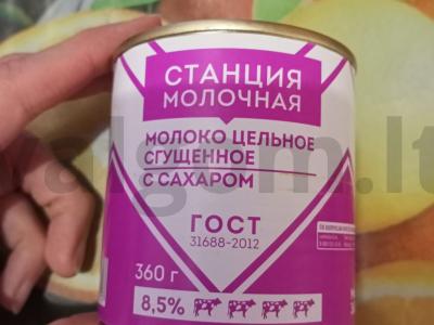 Krepšelis su žemės riešutais ir kondensuotu pienu Žingsnis 1